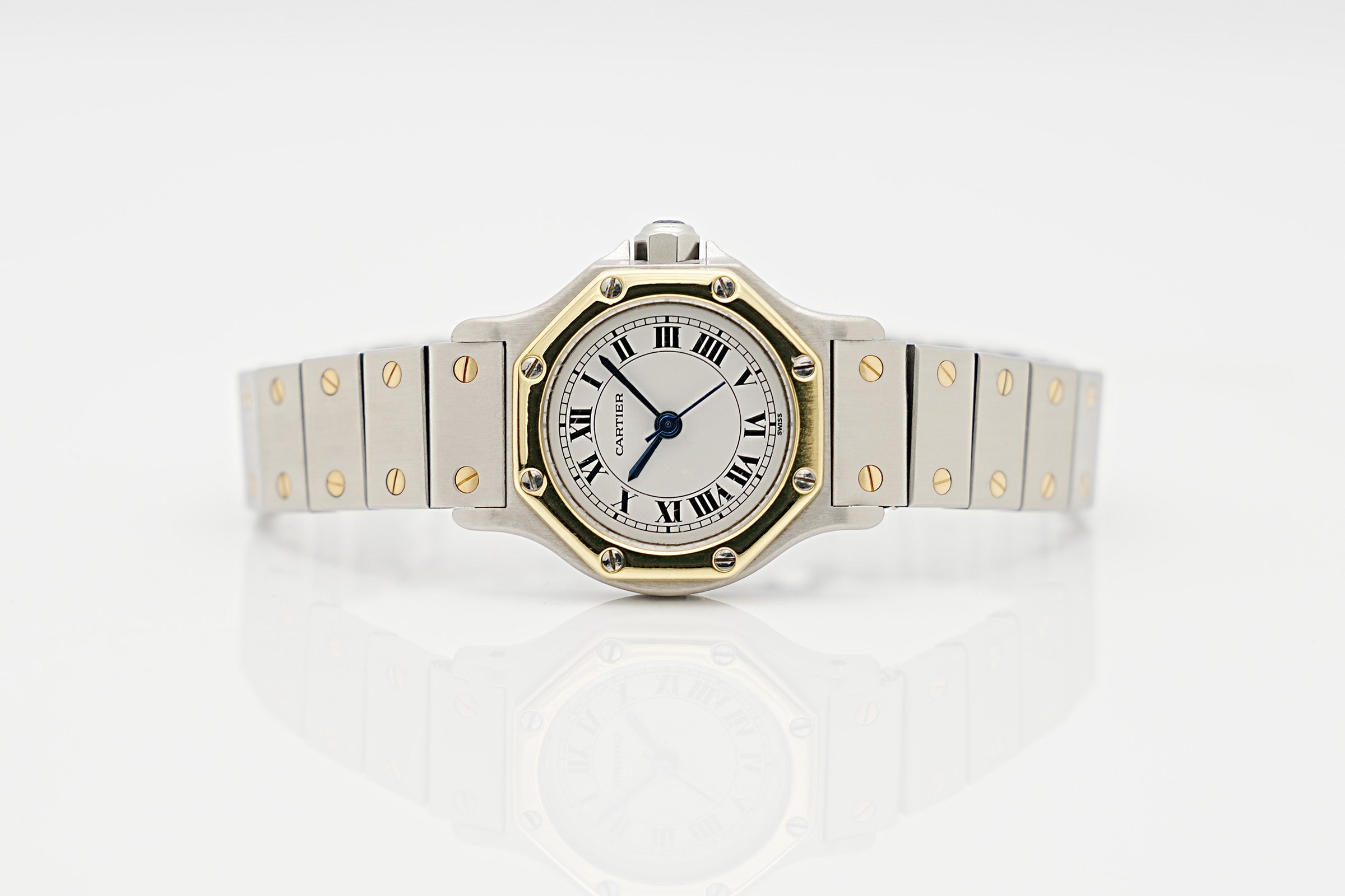 Cartier Santos Octagon 18k Gold Automatic 09078