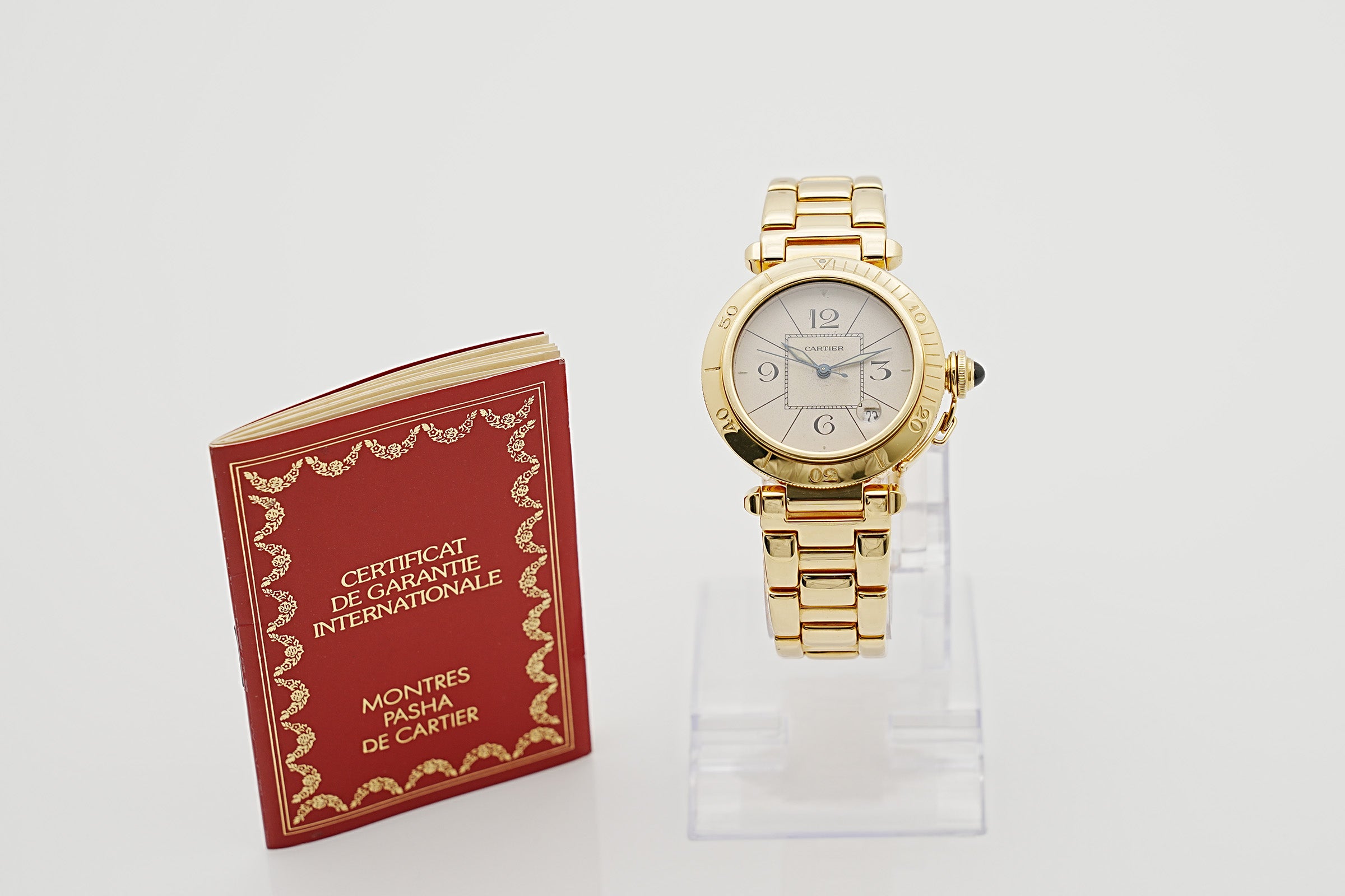 Cartier Pasha 18K Yellow Gold 38mm