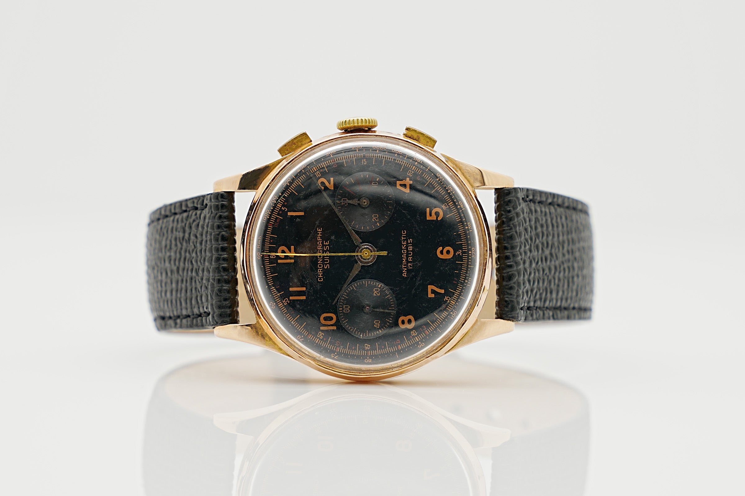 Chronographe Suisse 18k vintage