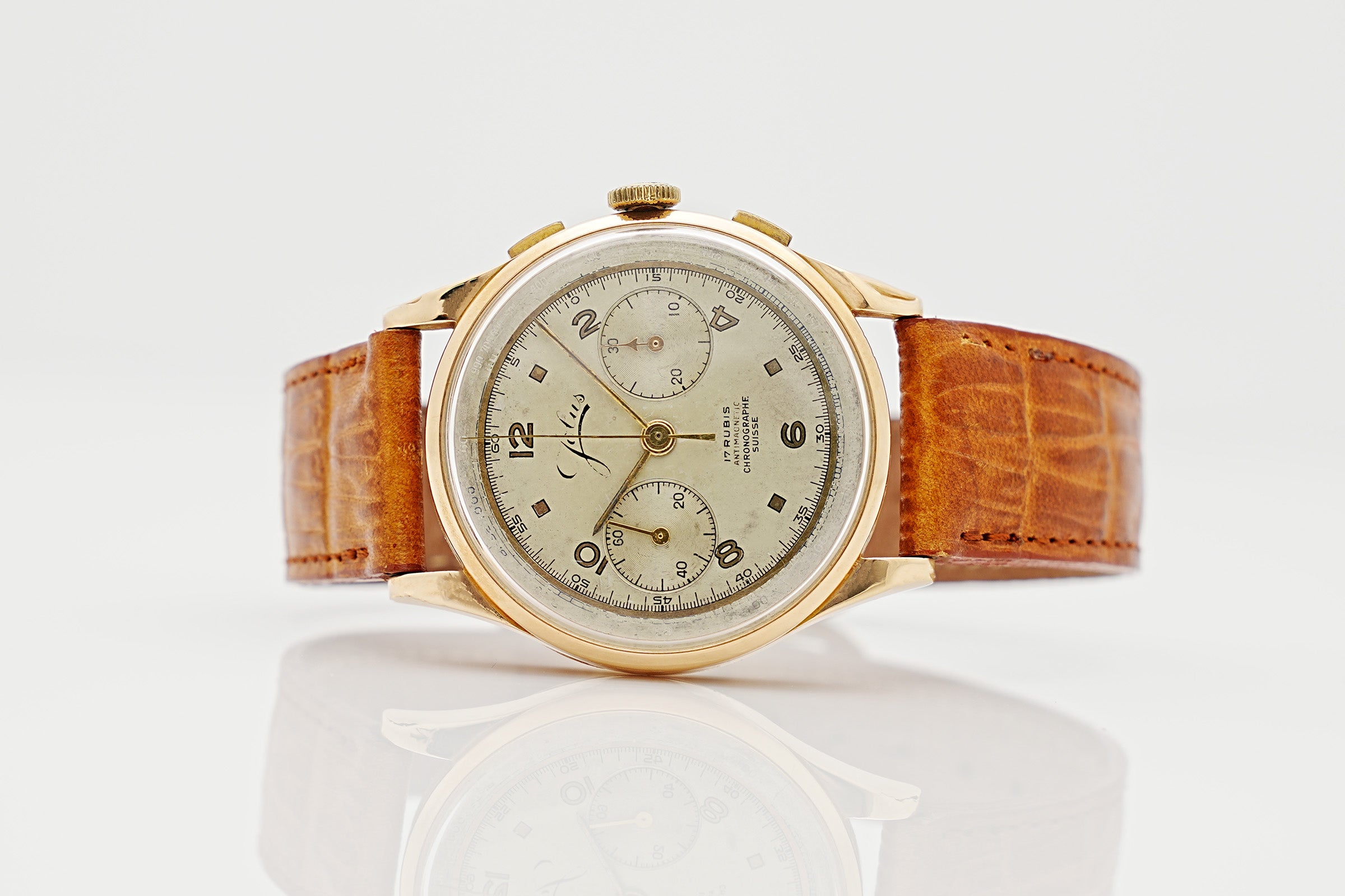 Jolus Vintage Chronograph 18K Rosegold