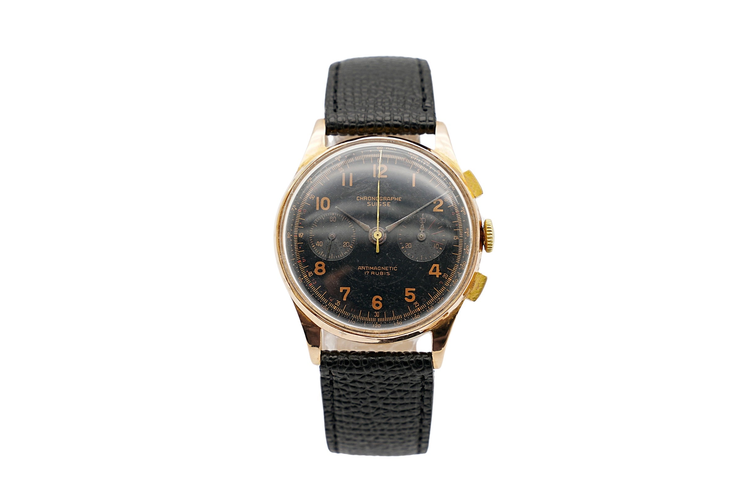 Chronographe Suisse 18k vintage