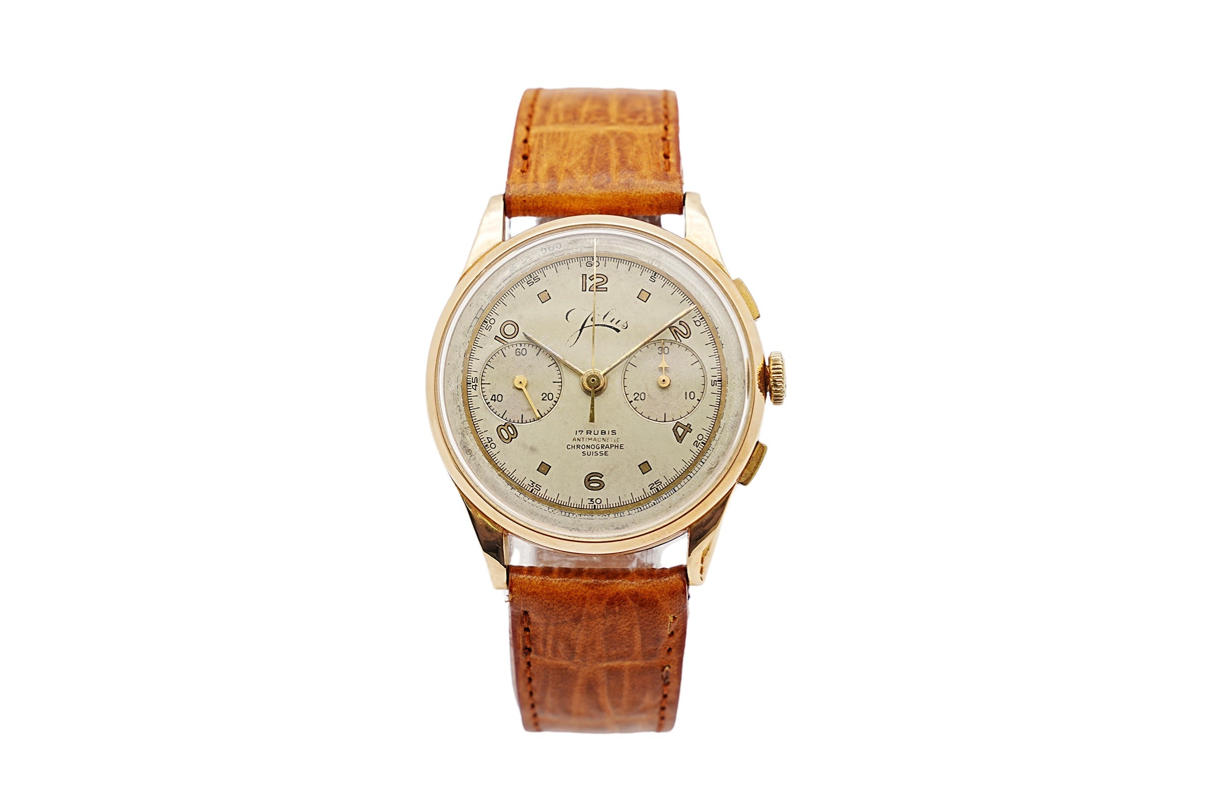 Jolus Vintage Chronograph 18K Rosegold