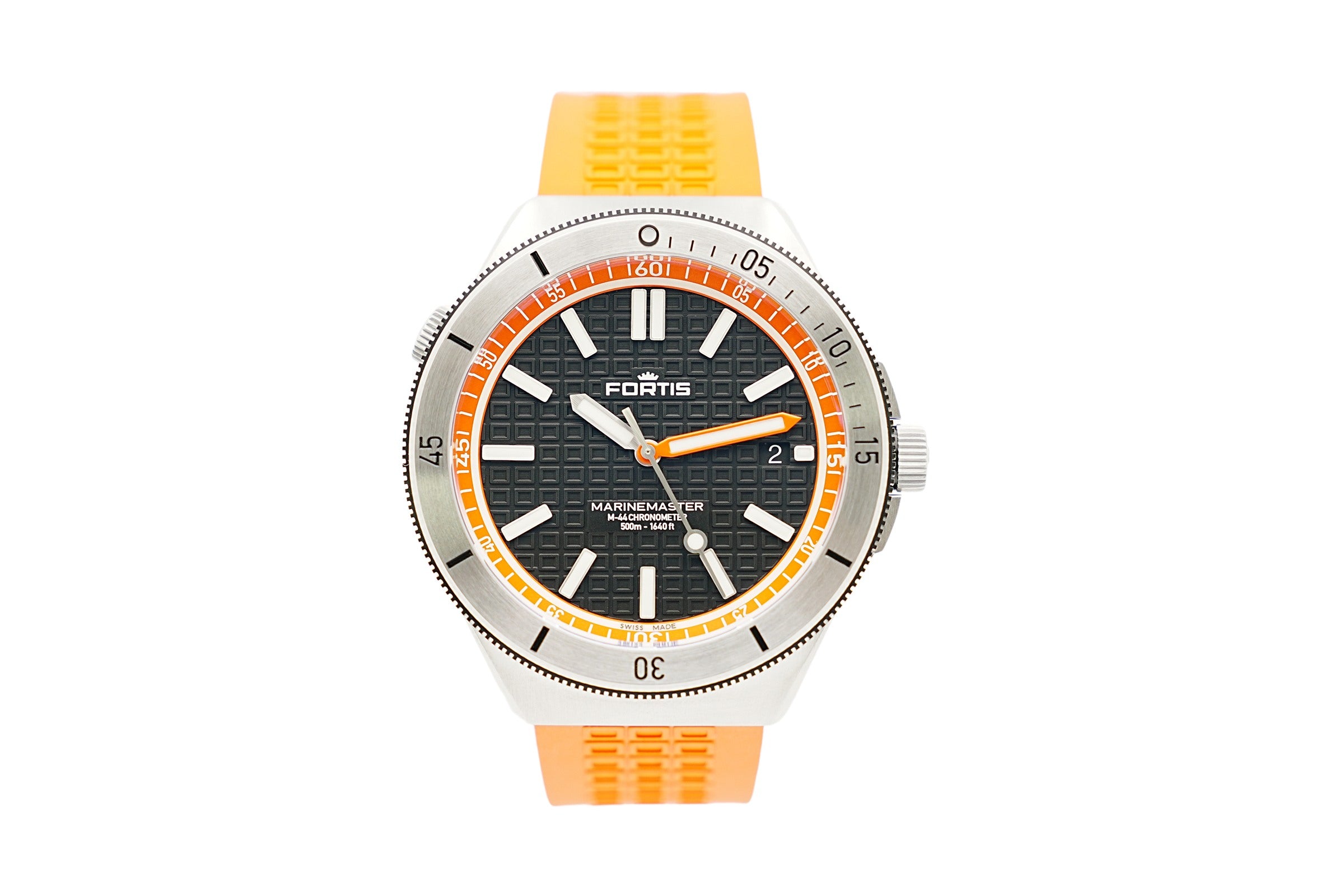 Fortis Marinemaster COSC Amber Orange F8120013