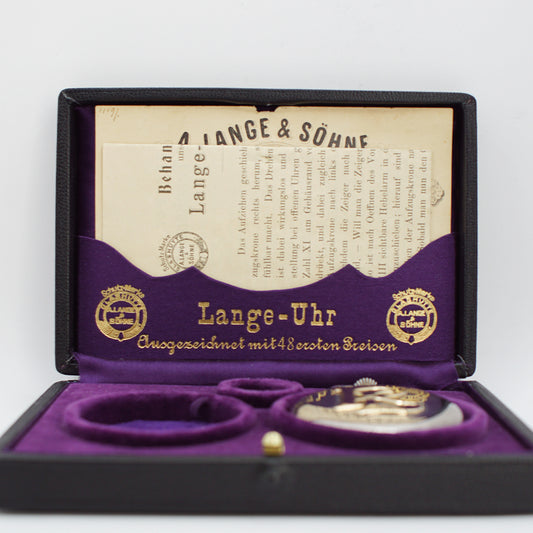 A. Lange & Söhne Pocket Watch Taschenuhr Silber