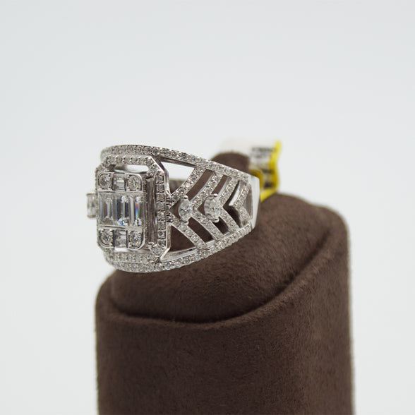 ZEN Diamond 14K Ring Weißgold Gr. 52