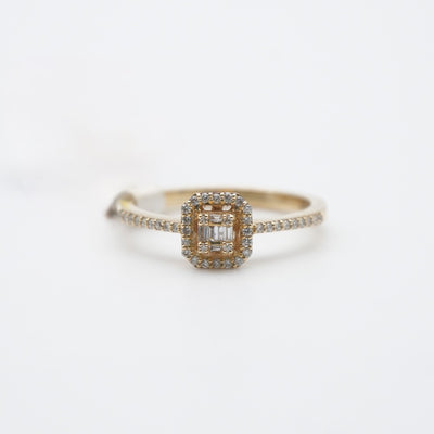 ZEN Diamond 14k Ring Gelbgold
