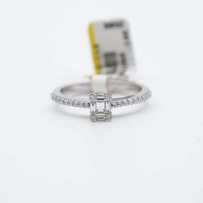 ZEN Diamond 14k Ring Weißgold Gr.52