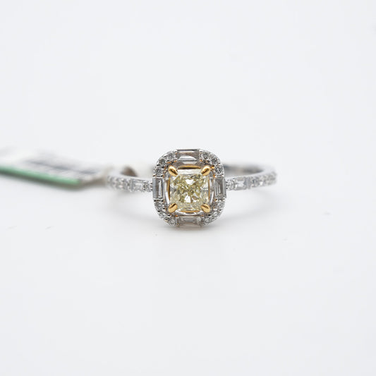 ZEN Diamond 18k Ring Weißgold Gr.53