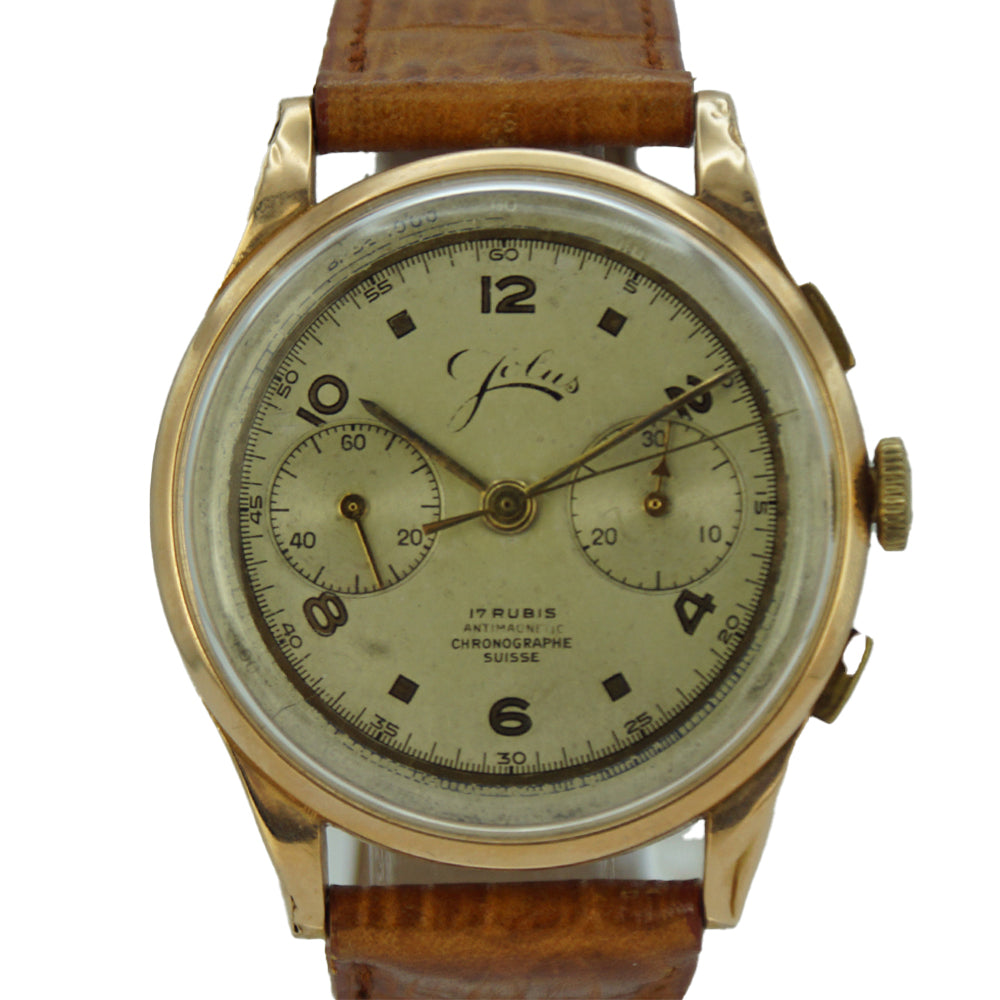 Jolus Vintage Chronograph 18K Rosegold