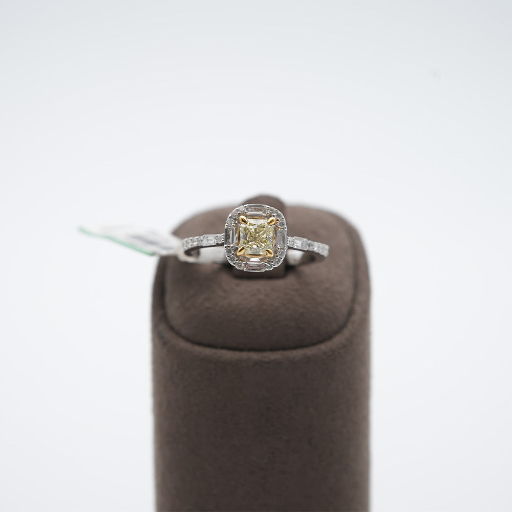 ZEN Diamond 18k Ring Weißgold Gr.53